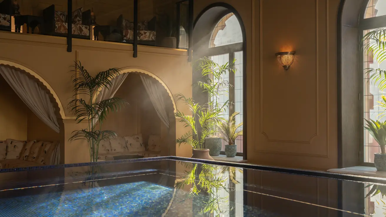The relaxation pool in Bristol Spa, Oslo