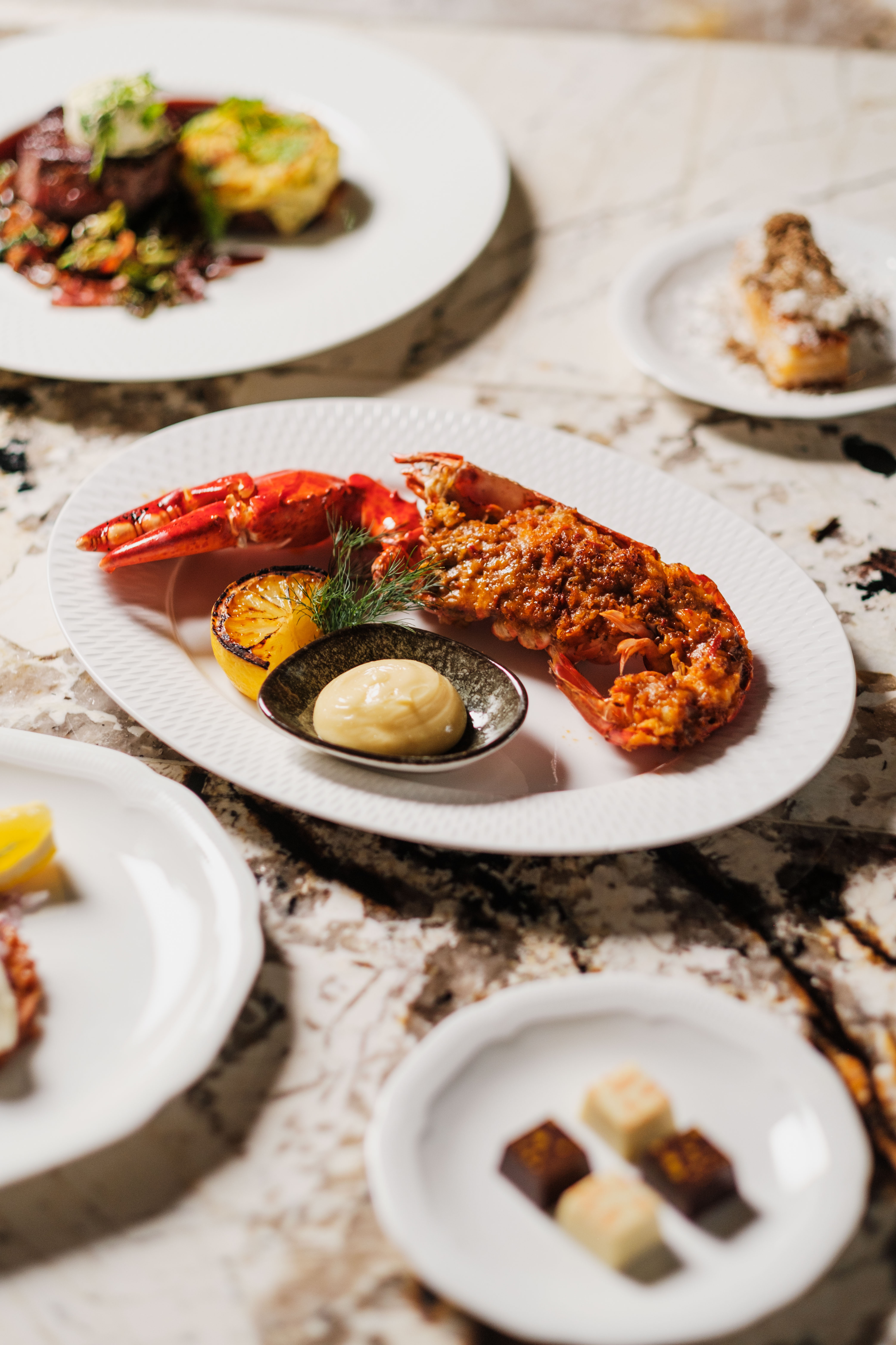 New Years menu take-away bags Brasserie At Six